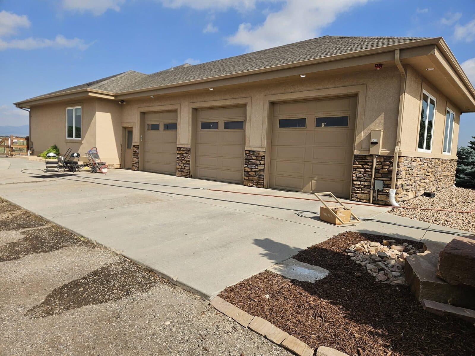 Completed garage project